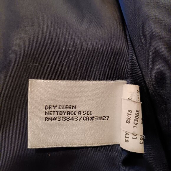 DKNY Chic & Tailored Black Wool Peacoat 2 - Picture 9 of 15